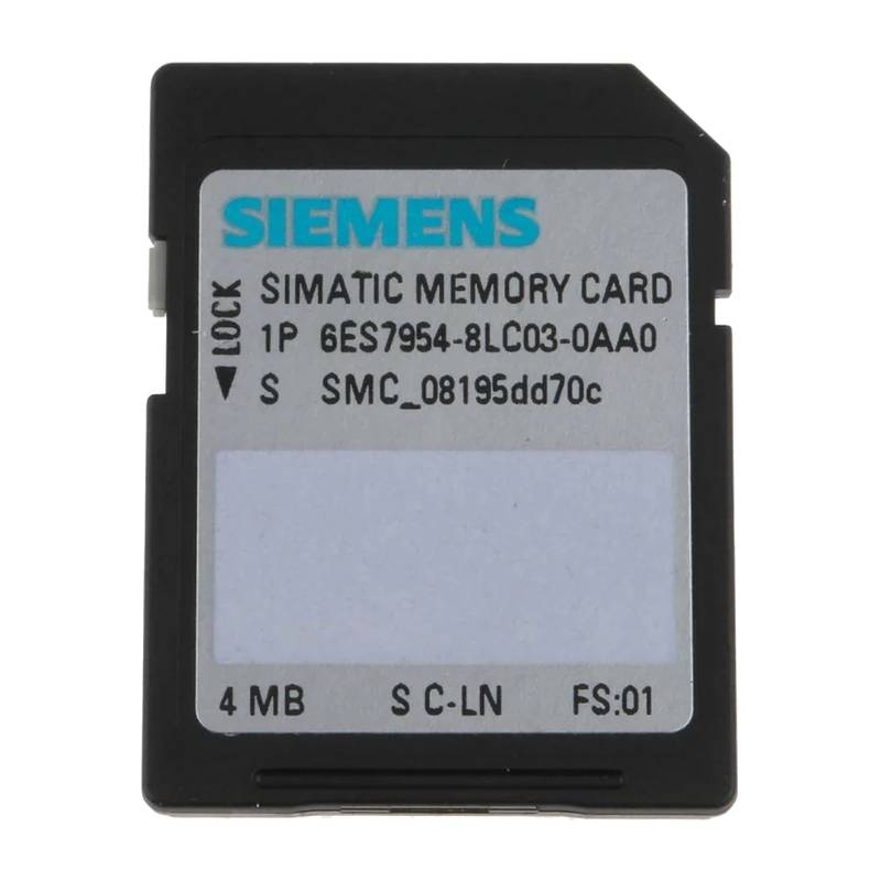 Siemens 6ES7954-8LC04-0AA0 Medium Capacity Project Transfer Memory Card