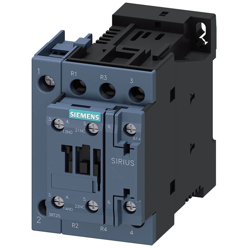 Siemens 3RT2526-1BM40 High Performance Industrial Control Contactor 220VDC 25A 2NO+2NC
