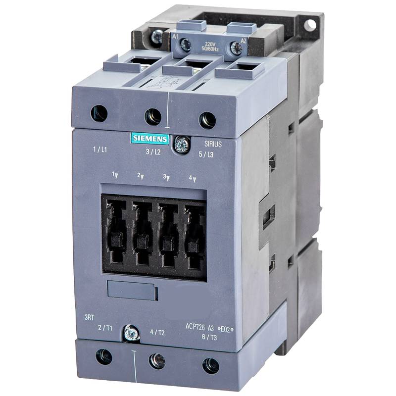 Siemens 3RT5044-1AN20 SIRIUS 3RT50 High Capacity Contactor 220VAC 65A 3NO