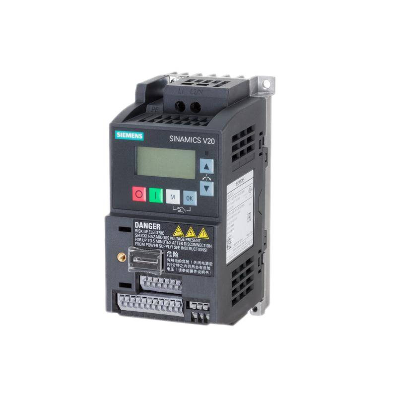 Siemens 6SL3210-5BB13-7UV1 V20 Single Phase VFD AC Motor Speed Control Drive 2.3A 0.37kW