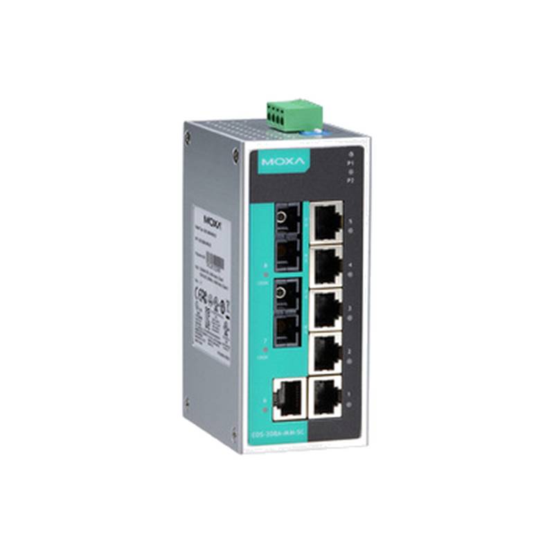 Moxa EDS-208A-MM-SC 8-Port SC Multi-mode Fiber Industrial Switch