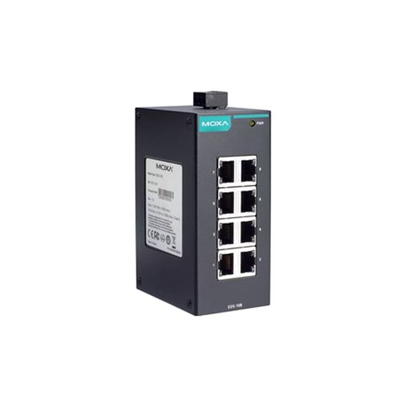 Moxa EDS-108-M-SC 8-Port Industrial Multi-mode Ethernet Fiber Switch