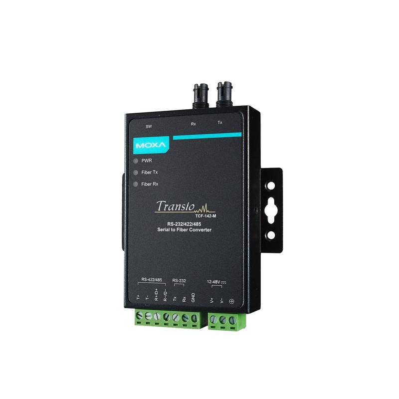 Moxa TCF-142-S-SC Single-mode Fiber Media Converter with SC Interface
