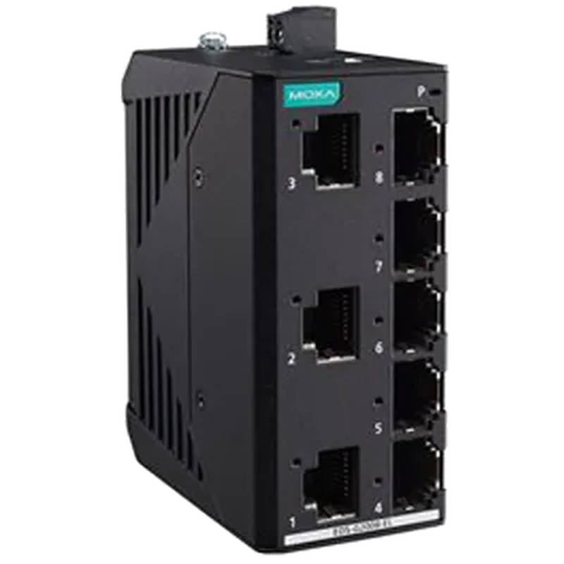 Moxa EDS-G2008-EL 8-Port Unmanaged Gigabit Industrial Ethernet Switch