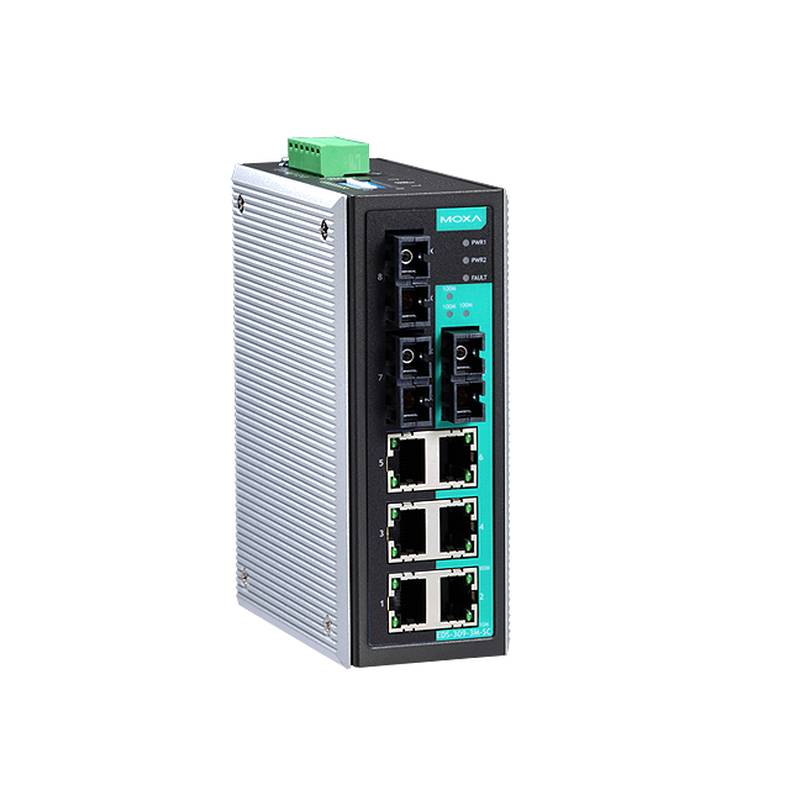 Moxa EDS-309-3M-SC 9-Port Compact Managed Industrial Switch