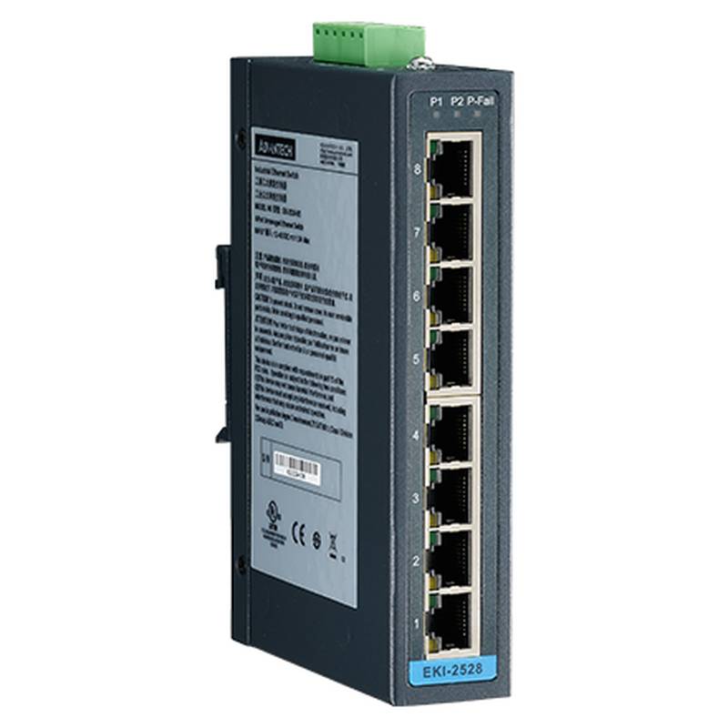 Advantech EKI-2528-BE 8-Port Standard Industrial Ethernet Switch