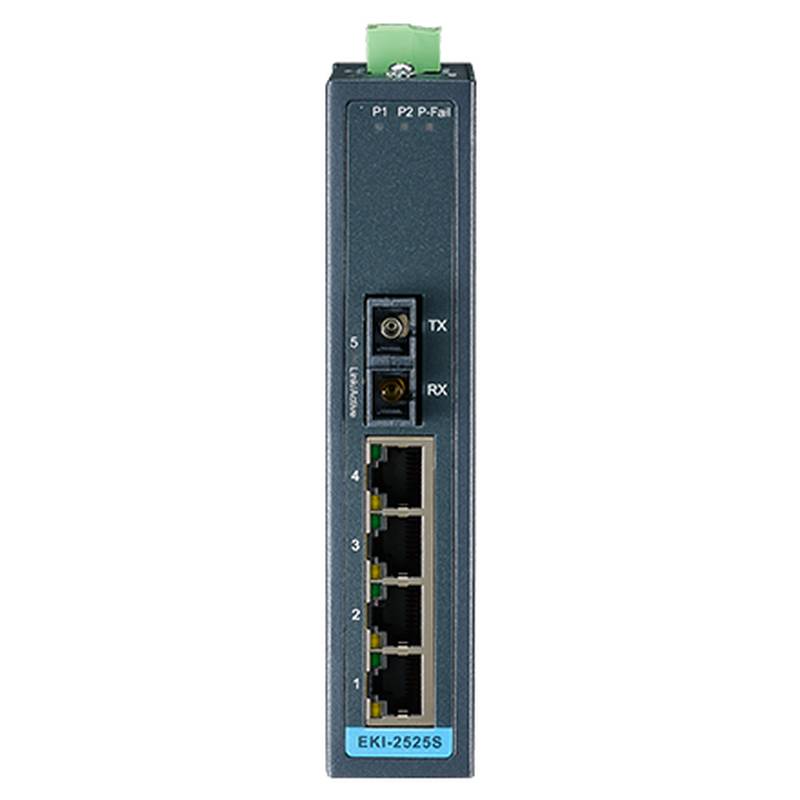 Advantech EKI-2525M-BE 5-Port Compact PoE+ Industrial Switch