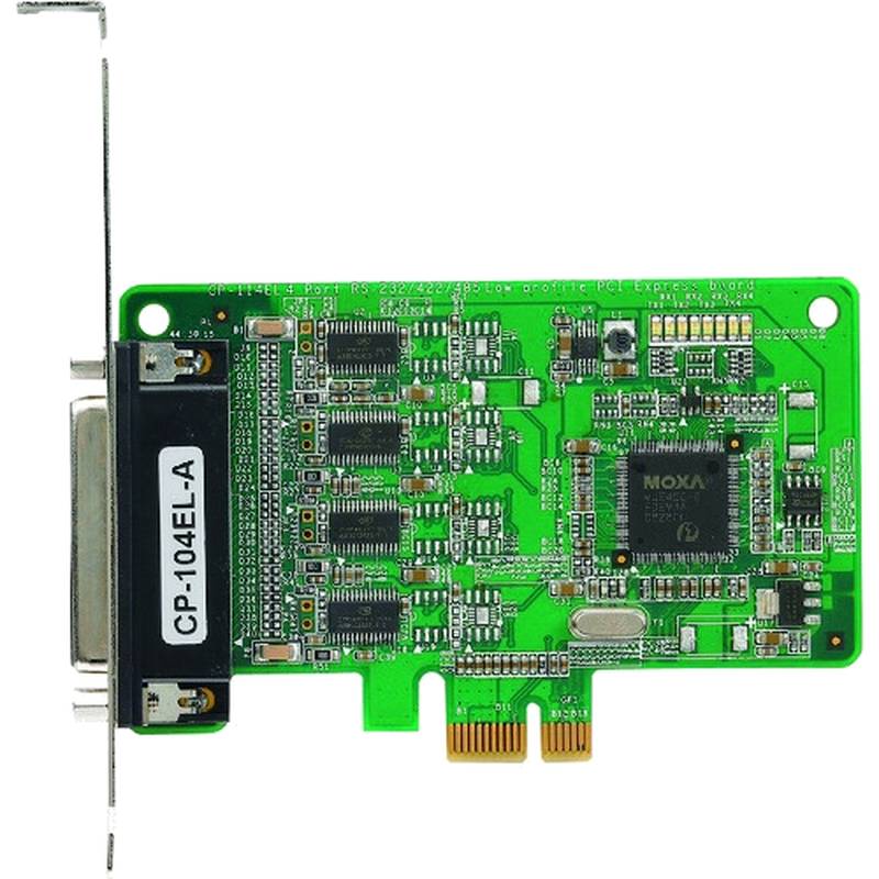 Moxa CP-104EL-A-DB9M 4-Port RS232 Serial Board