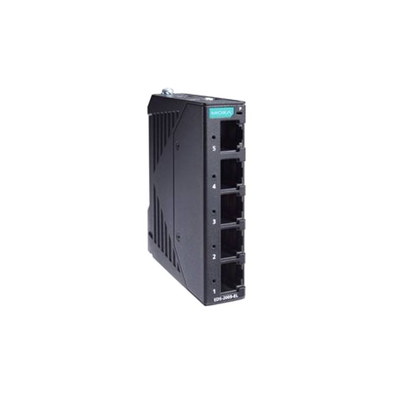 Moxa EDS-2005-EL 5-Port Compact Economic DIN Rail Switch